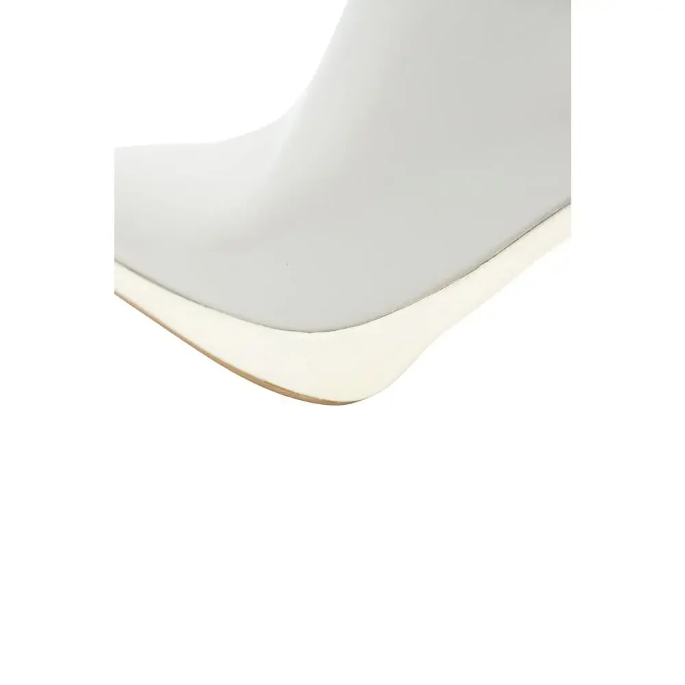 Marni Spring 2017 Color-Block Grey Leather Pointed Pump, Yellow Block Heel
